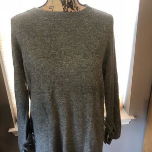 Halogen Tie Bell Sleeve Sweater